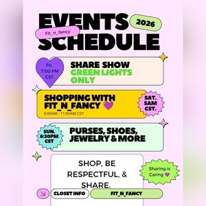 Fit_n_fancy Events Schedule Poster